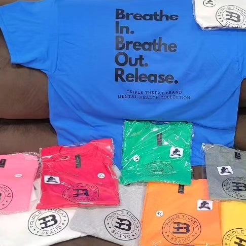"BREATHE/RELEASE" TEE