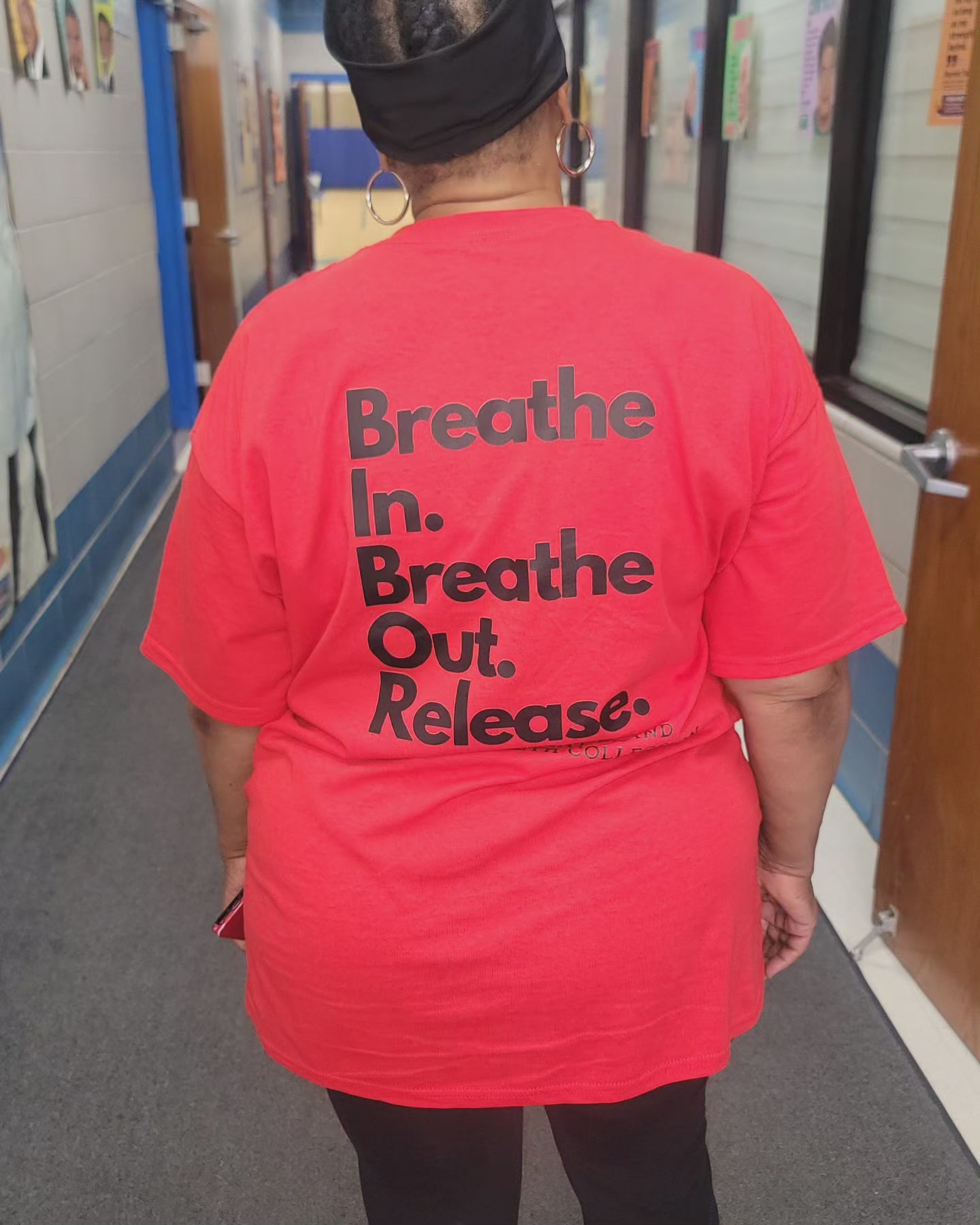 "BREATHE/RELEASE" TEE